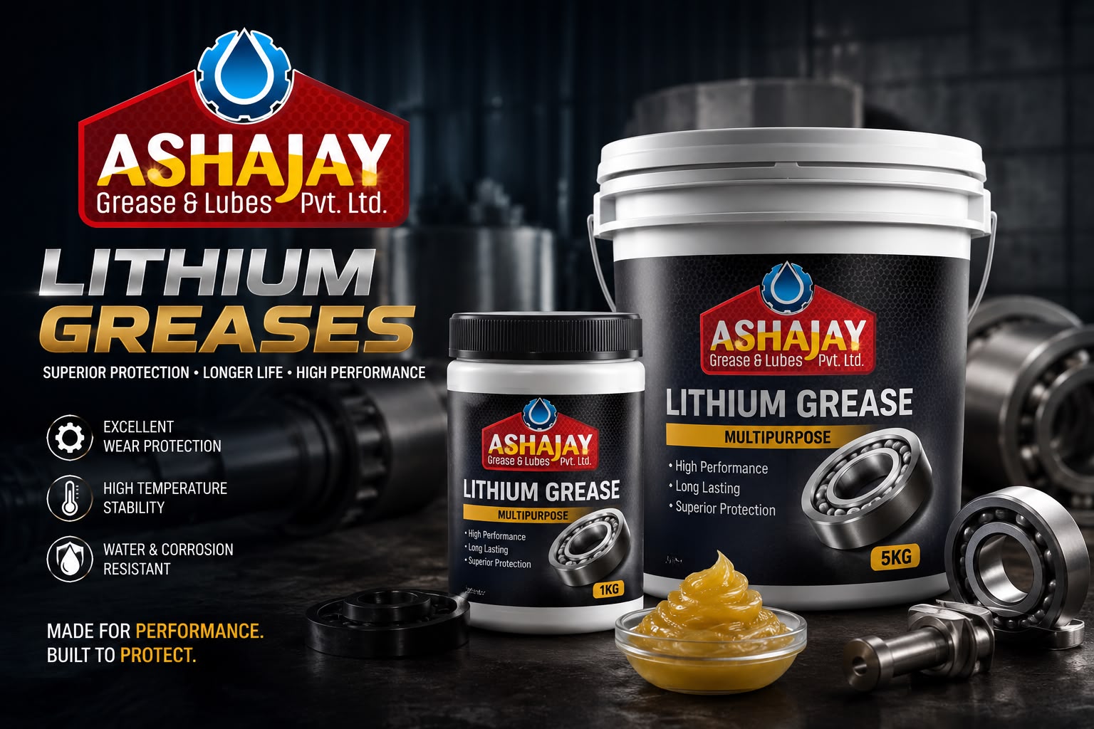 Ashajay Lithium Grease Drum